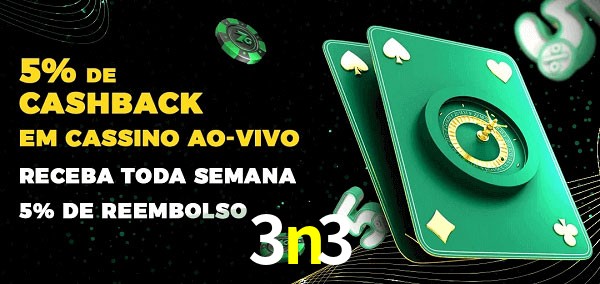 Promoções do cassino ao Vivo 3n3